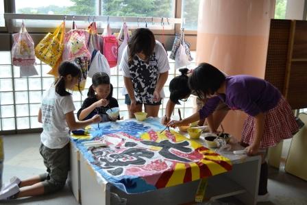 よさこいソーラン節大漁旗できました 深谷市立桜ヶ丘小学校